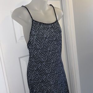 West loop size medium women's blue super stretchy‎ dress skinny strap adjustable